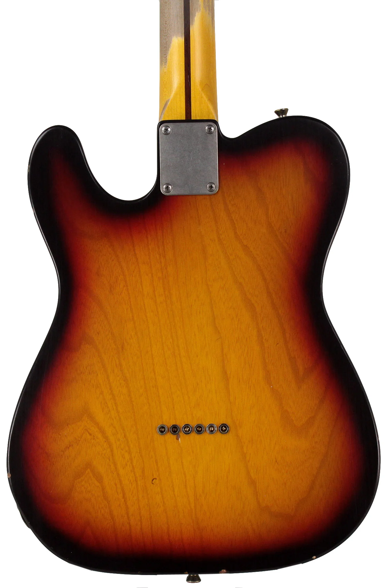 Nash T69TL Thinline Guitar, 3 Tone Sunburst - Image 7