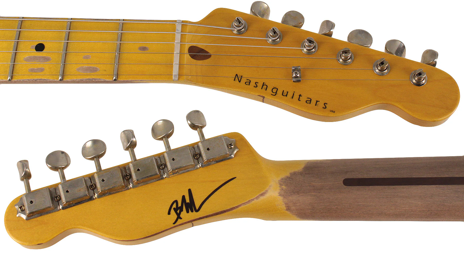 Nash T69TL Thinline Guitar, Black - Image 8