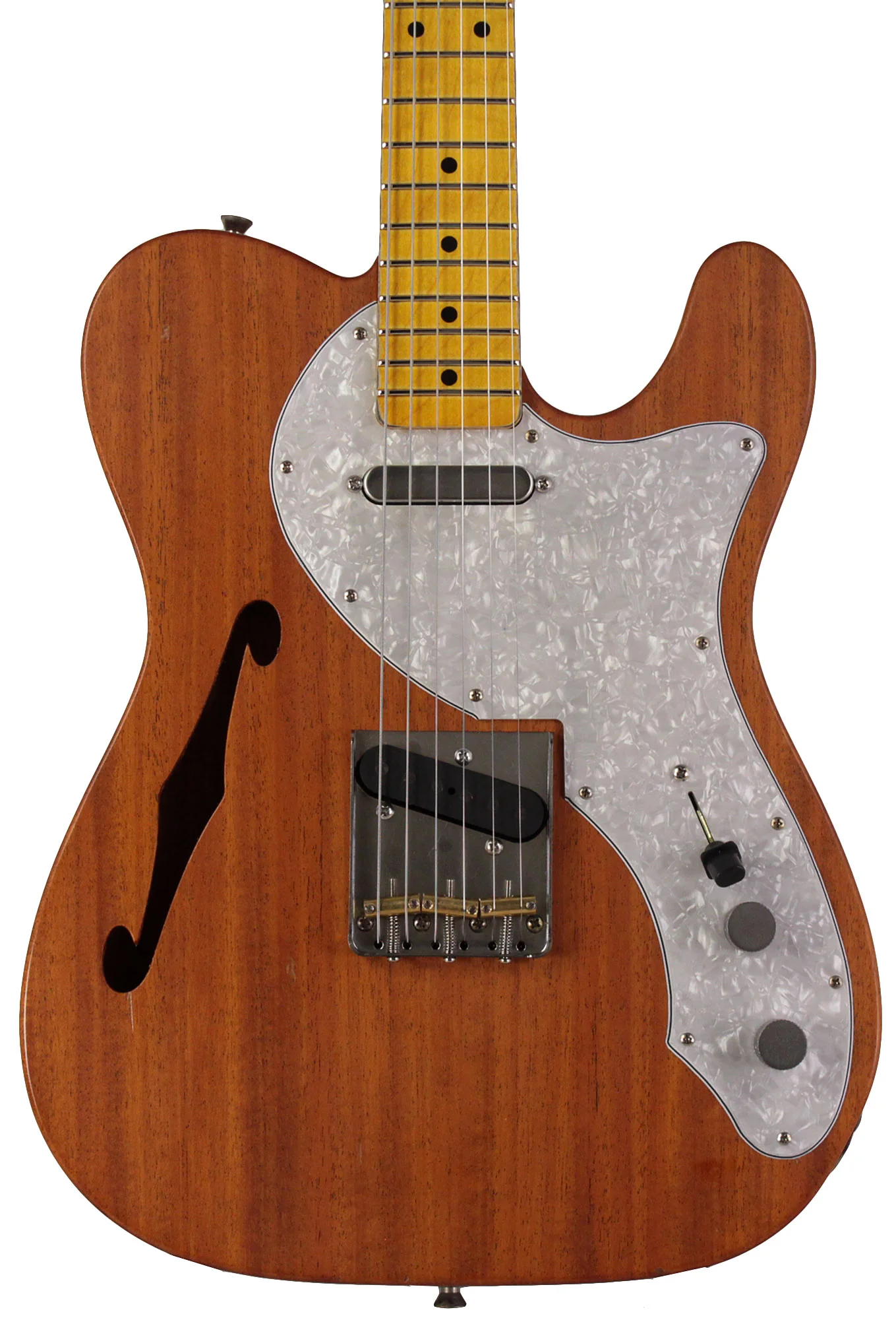 Nash T69TL Thinline Guitar, Natural Mahogany, Light Aging - Image 5