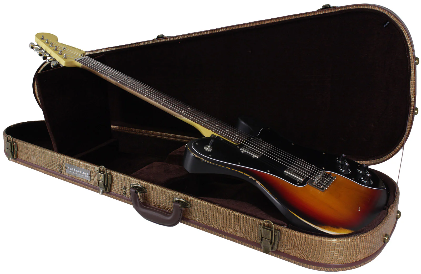 Nash T72DLX Guitar, 3 Tone Sunburst, Rosewood, Medium Aging - Image 9