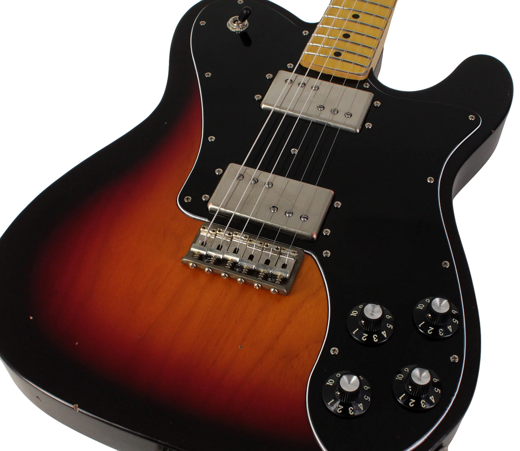 Nash T72DLX Guitar, 3 Tone Sunburst, Light Aging - Image 3