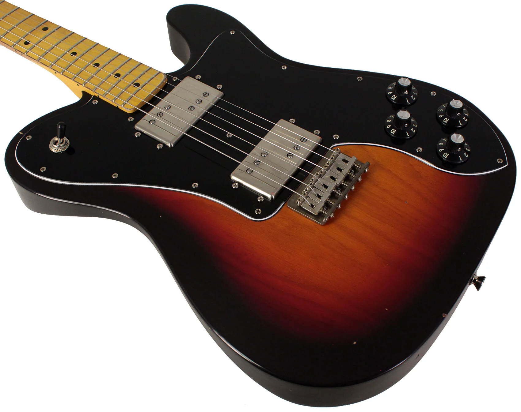 Nash T72DLX Guitar, 3 Tone Sunburst, Light Aging - Image 4