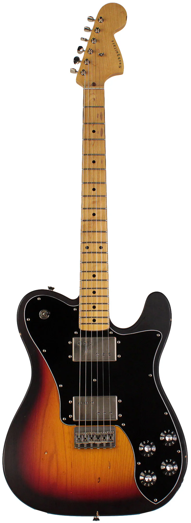 Nash T72DLX Guitar, 3 Tone Sunburst, Light Aging