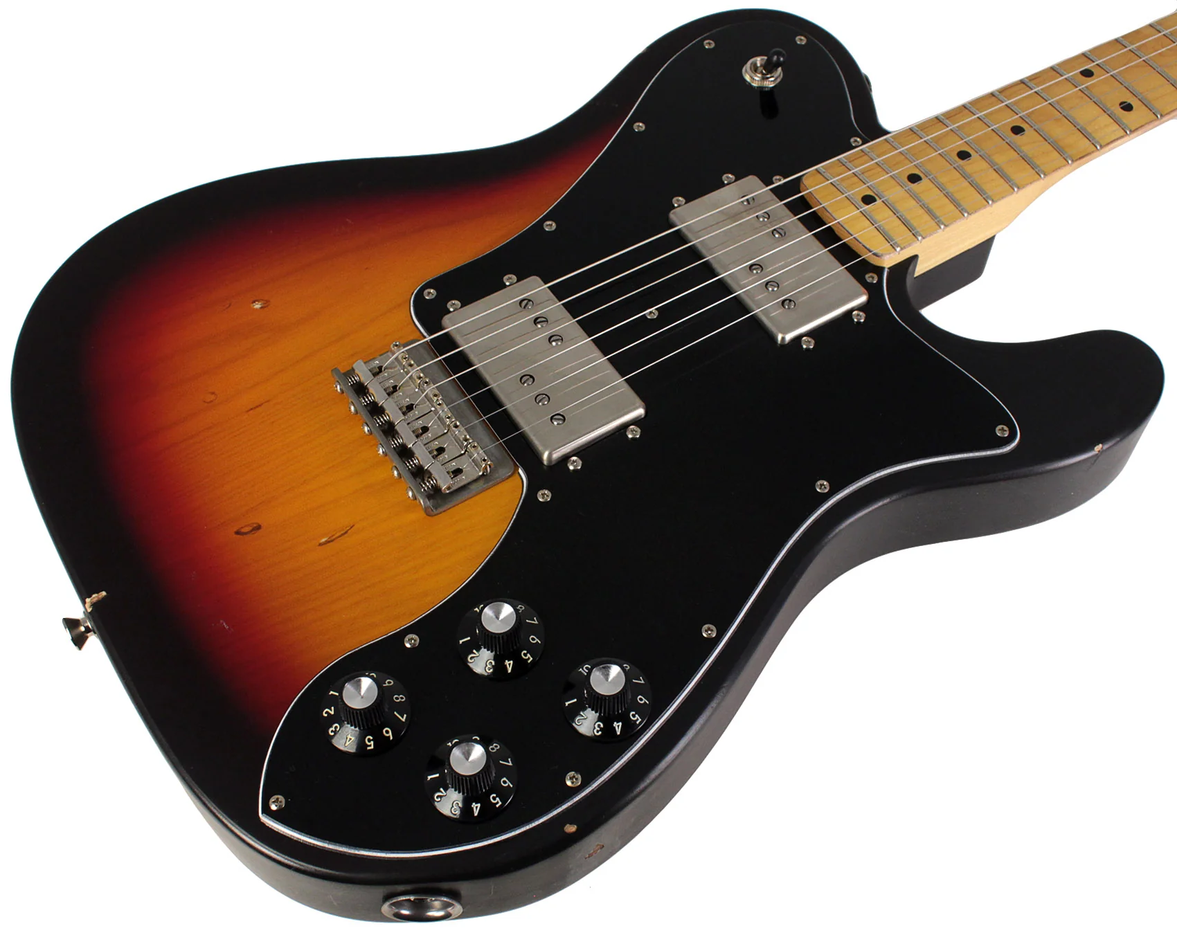 Nash T72DLX Guitar, 3 Tone Sunburst, Light Aging - Image 2