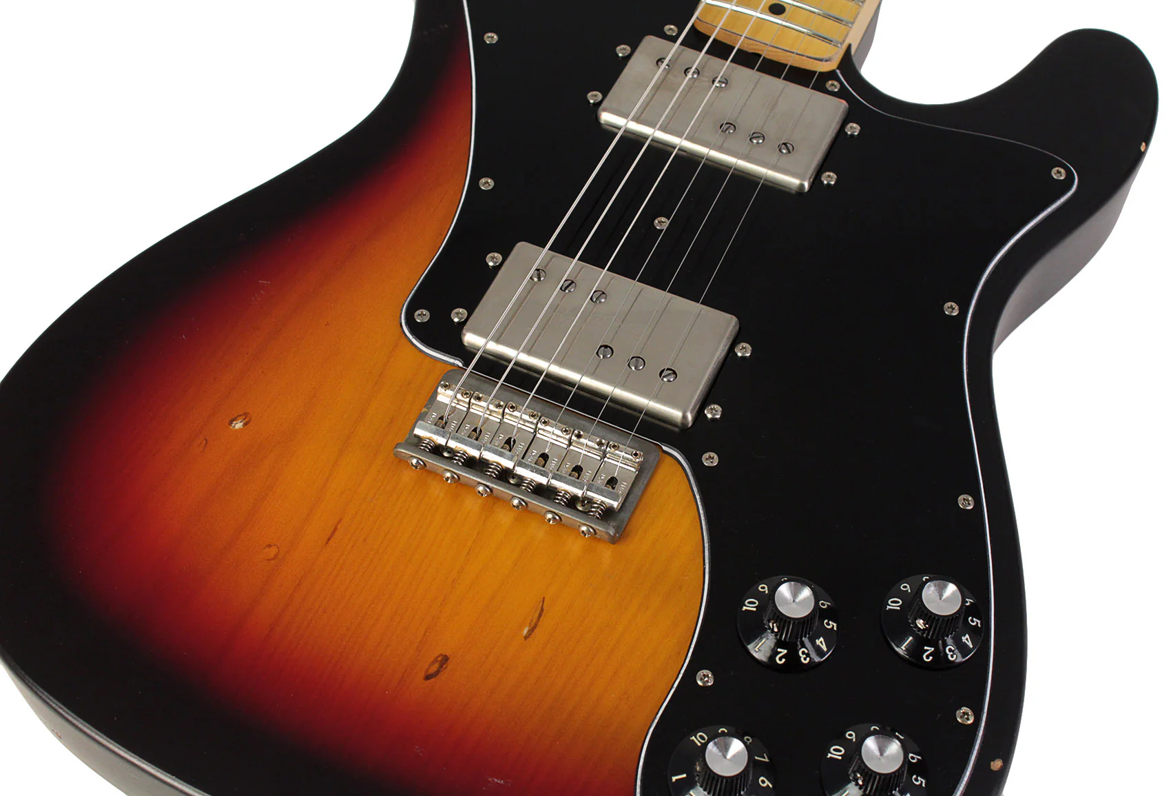 Nash T72DLX Guitar, 3 Tone Sunburst, Light Aging - Image 3