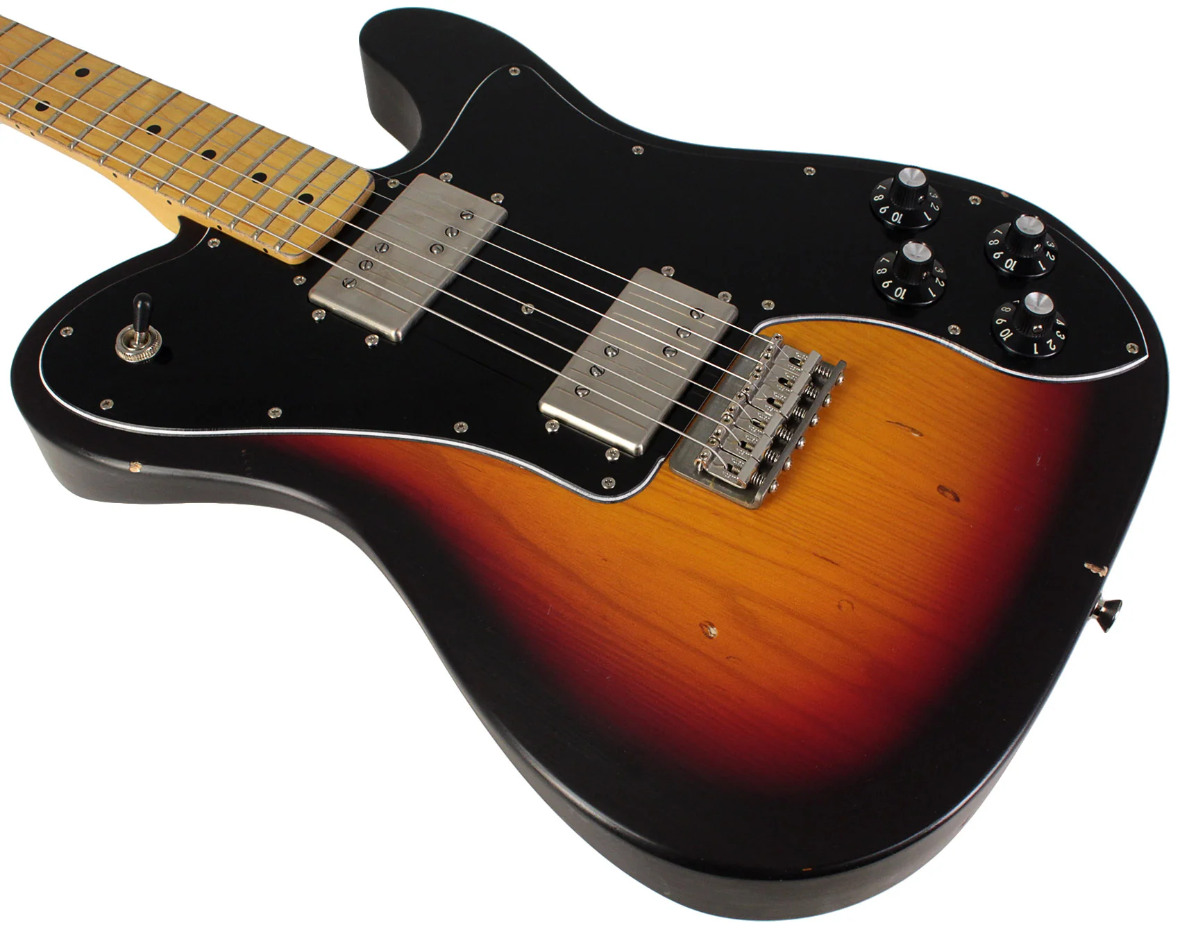 Nash T72DLX Guitar, 3 Tone Sunburst, Light Aging - Image 4