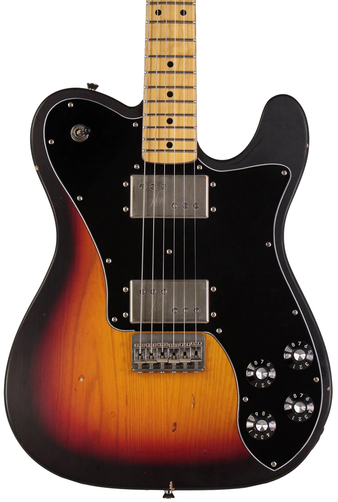 Nash T72DLX Guitar, 3 Tone Sunburst, Light Aging - Image 6
