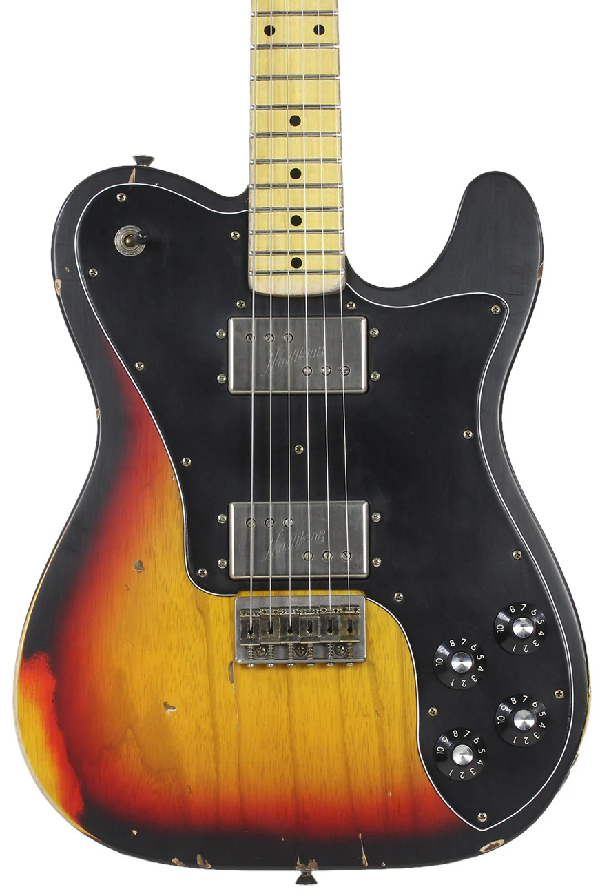Nash T72DLX Guitar, 3 Tone Sunburst, Medium Aging - Image 3