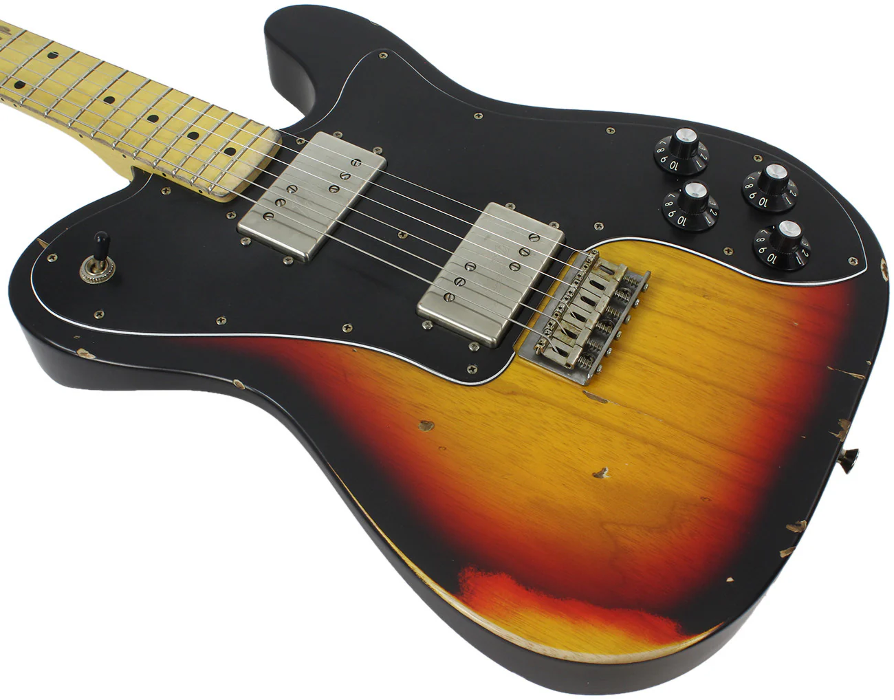 Nash T72DLX Guitar, 3 Tone Sunburst, Medium Aging - Image 6