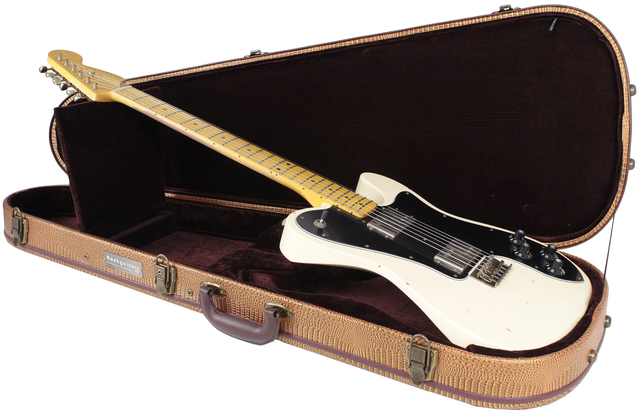 Nash T72DLX Guitar, Olympic White, Light Aging - Image 9
