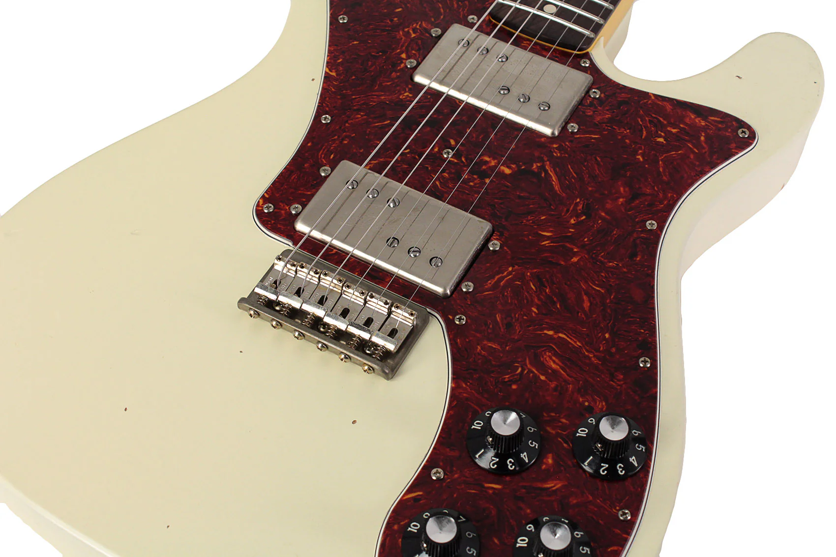 Nash T72DLX Guitar, Olympic White, Rosewood, Light Aging - Image 3