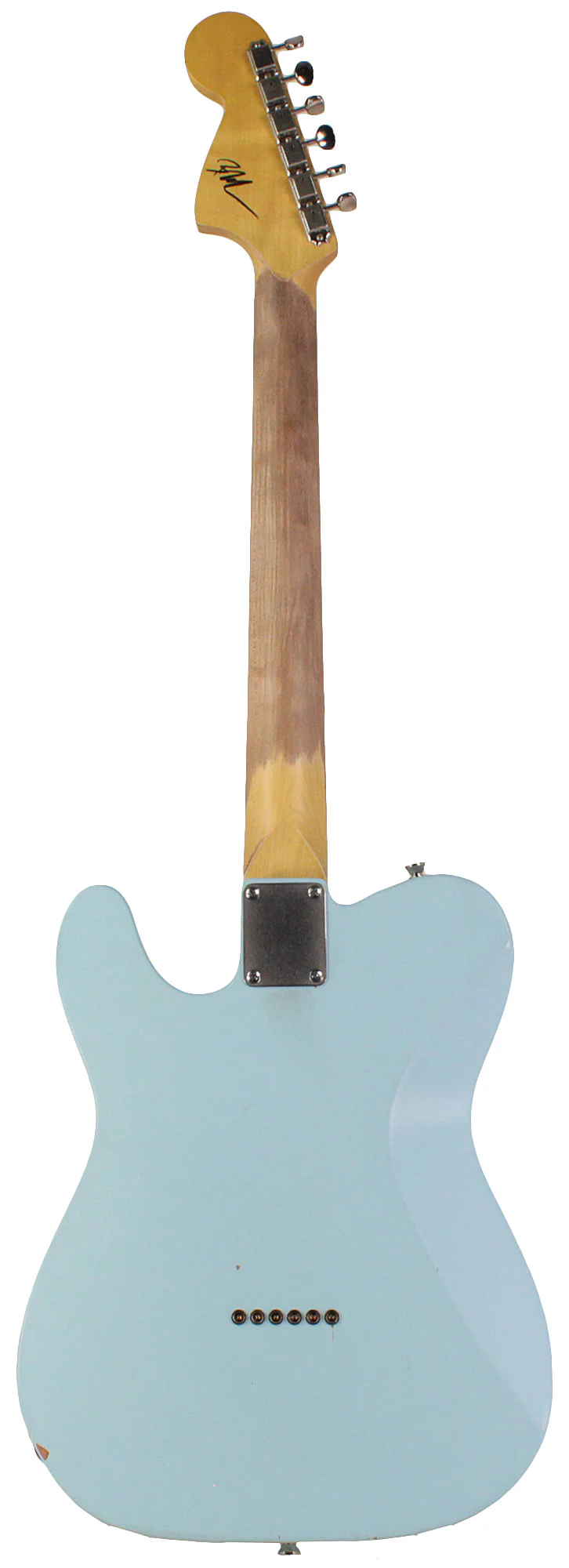 Nash T72DLX Guitar, Sonic Blue, Rosewood, Light Aging - Image 7