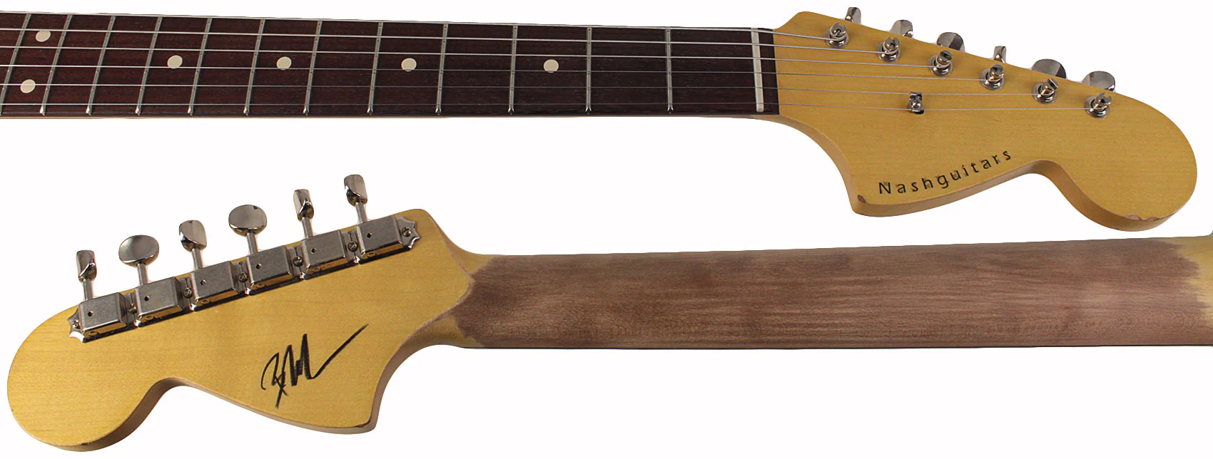 Nash T72DLX Guitar, Sonic Blue, Rosewood, Light Aging - Image 8
