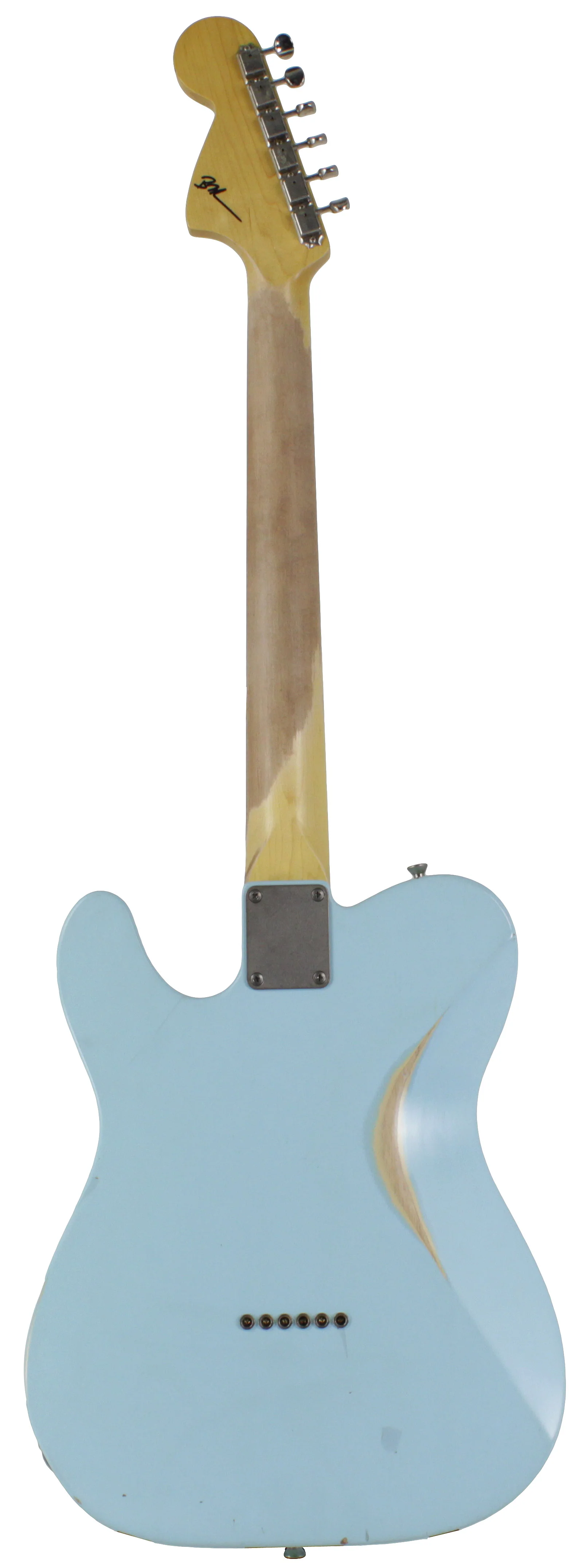 Nash T72DLX Guitar, Sonic Blue, Rosewood, Medium Aging - Image 6