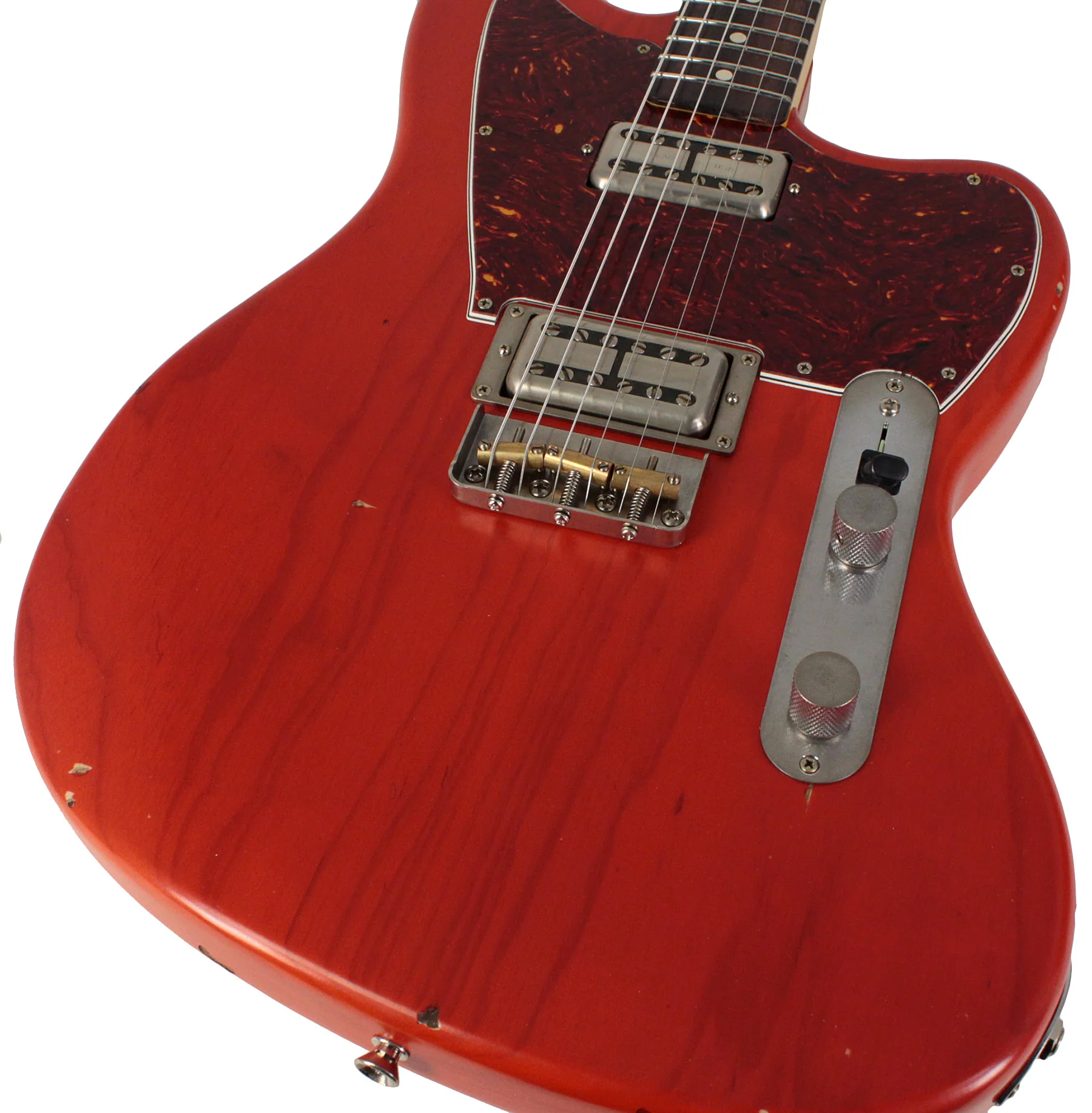 Nash T-Master Guitar, Gretsch Orange, Lollartrons - Image 3