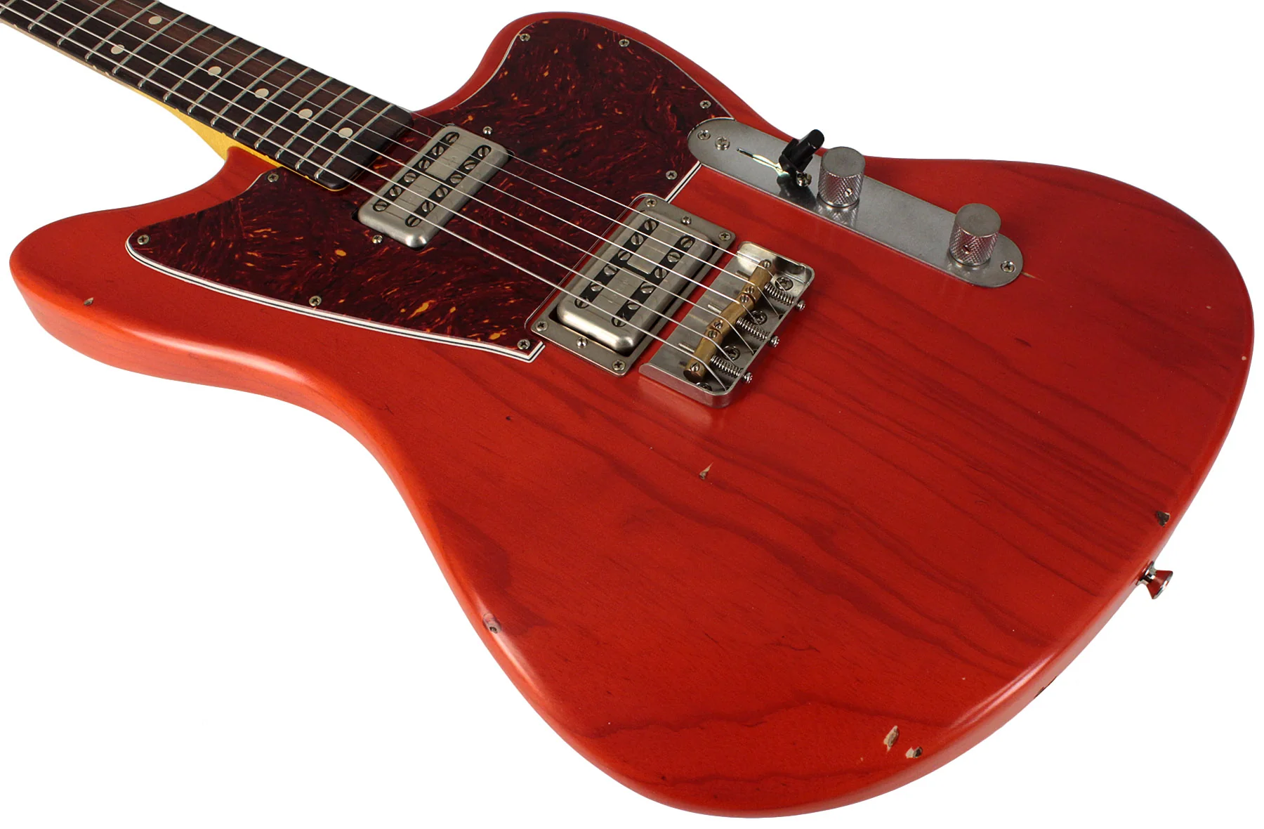 Nash T-Master Guitar, Gretsch Orange, Lollartrons - Image 4