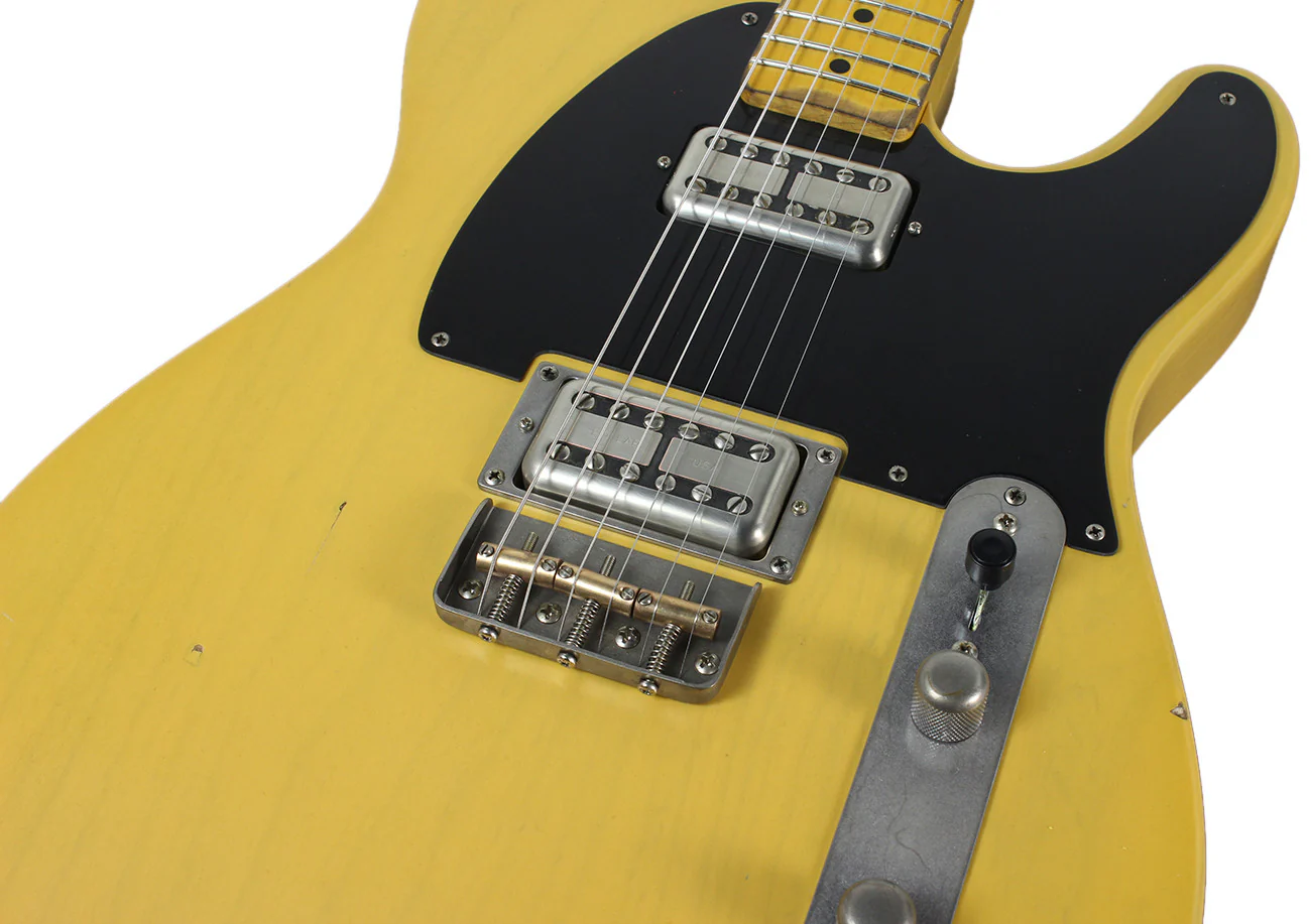 Nash T2HB Guitar, Butterscotch Blonde, Lollartrons, Medium Aging - Image 7