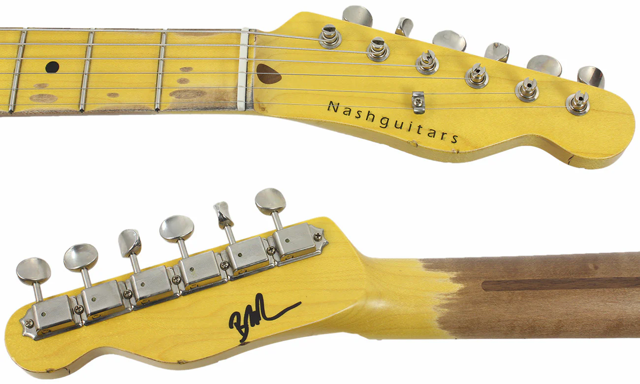 Nash T2HB Guitar, 3 Tone Sunburst, Lollartrons, Maple - Image 8