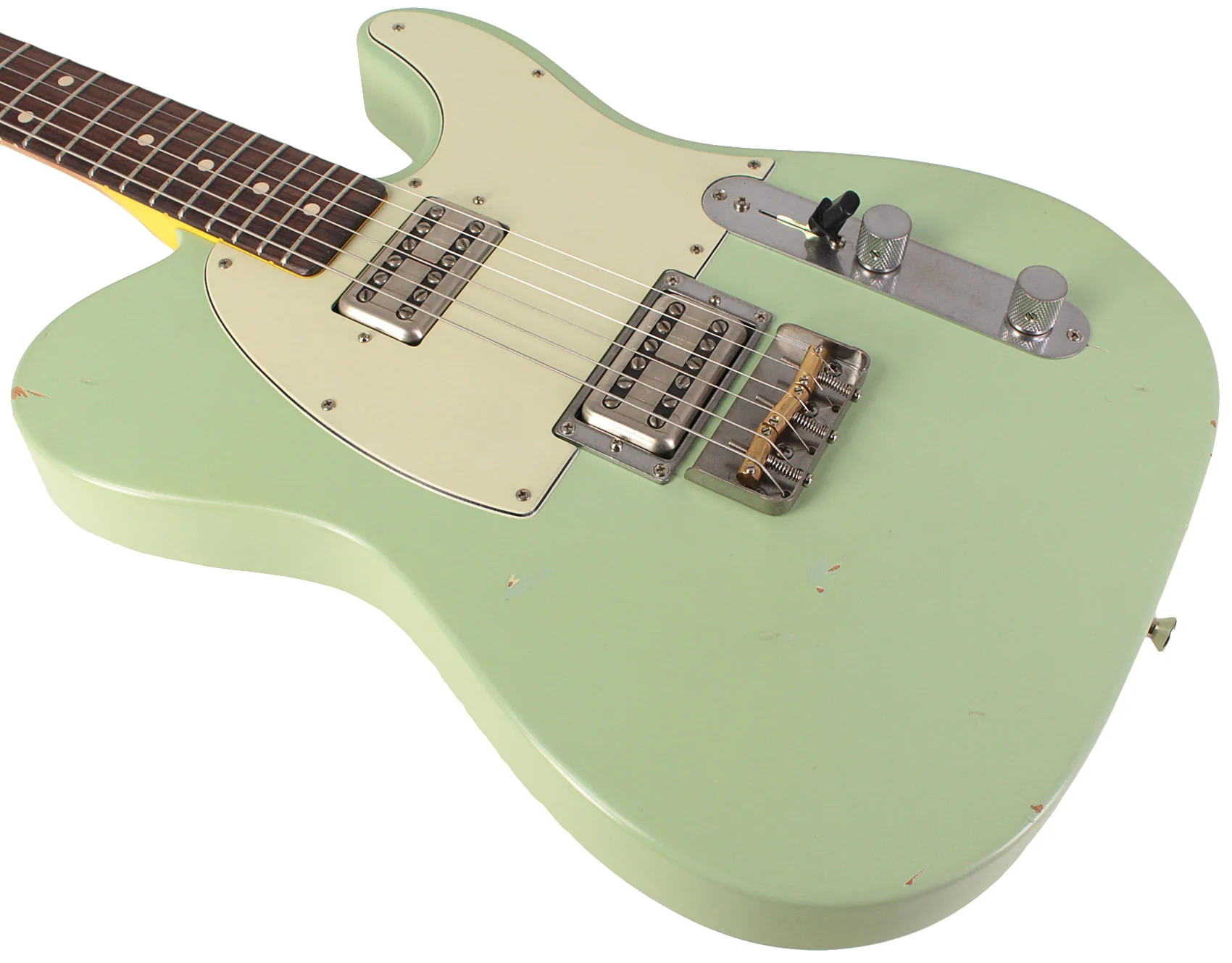 Nash T2HB Guitar, Surf Green, Lollartrons - Image 4