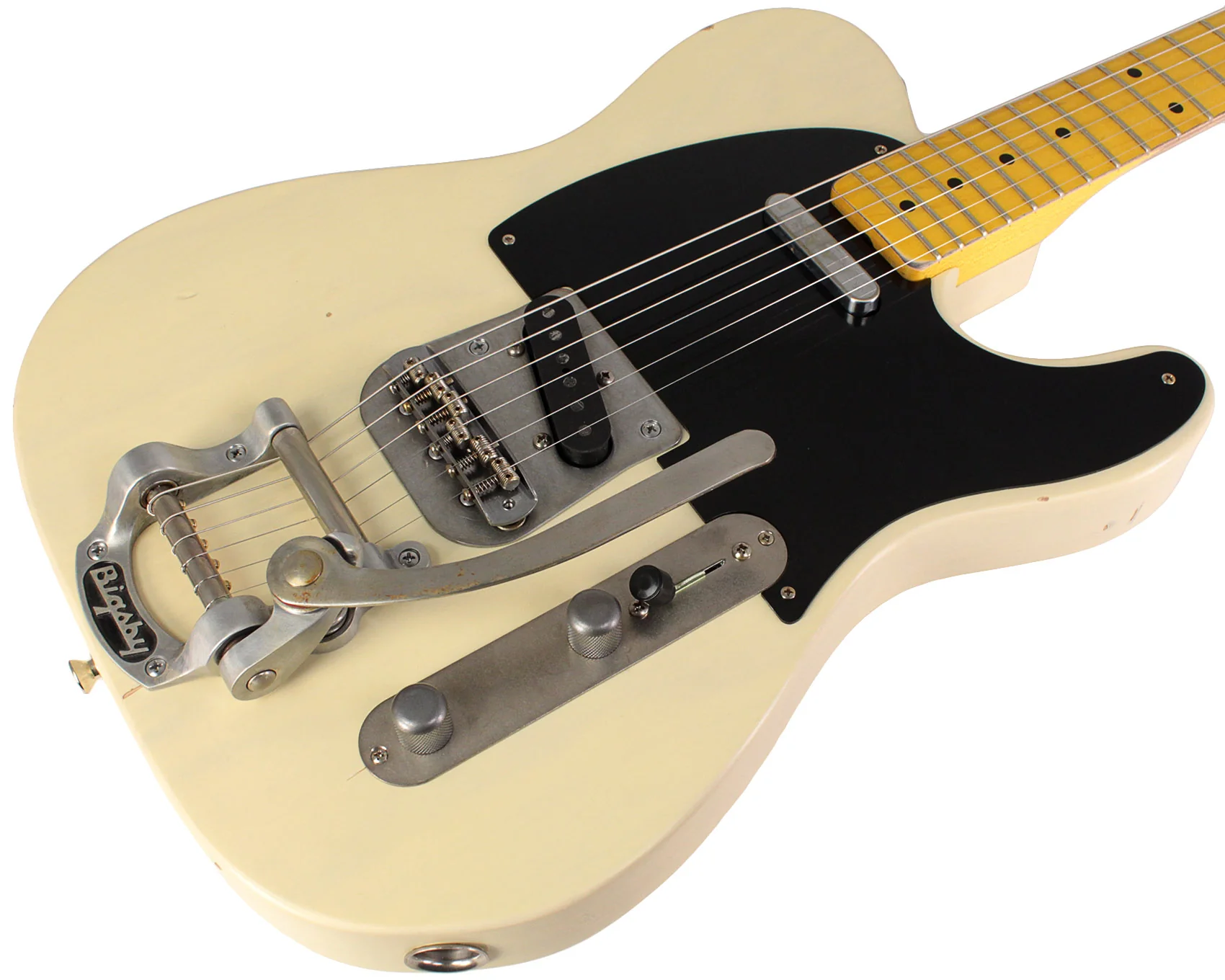 Nash T52 Guitar, Mary Kaye White, Bigsby, Light Aging - Image 2
