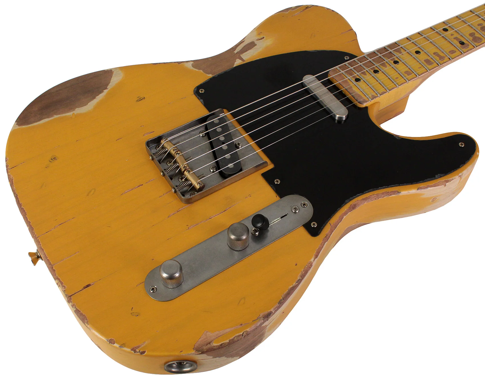 Nash T52 Guitar, Butterscotch Blonde, Heavy Aging - Image 2