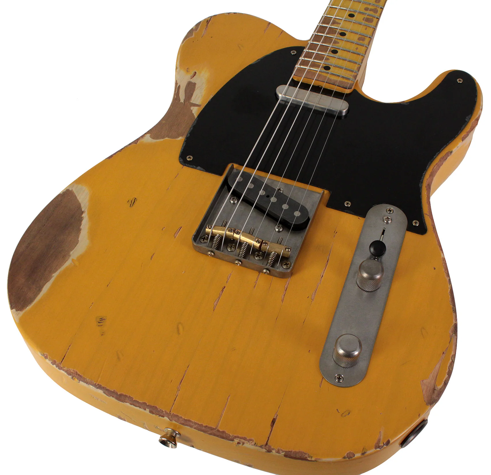Nash T52 Guitar, Butterscotch Blonde, Heavy Aging - Image 3
