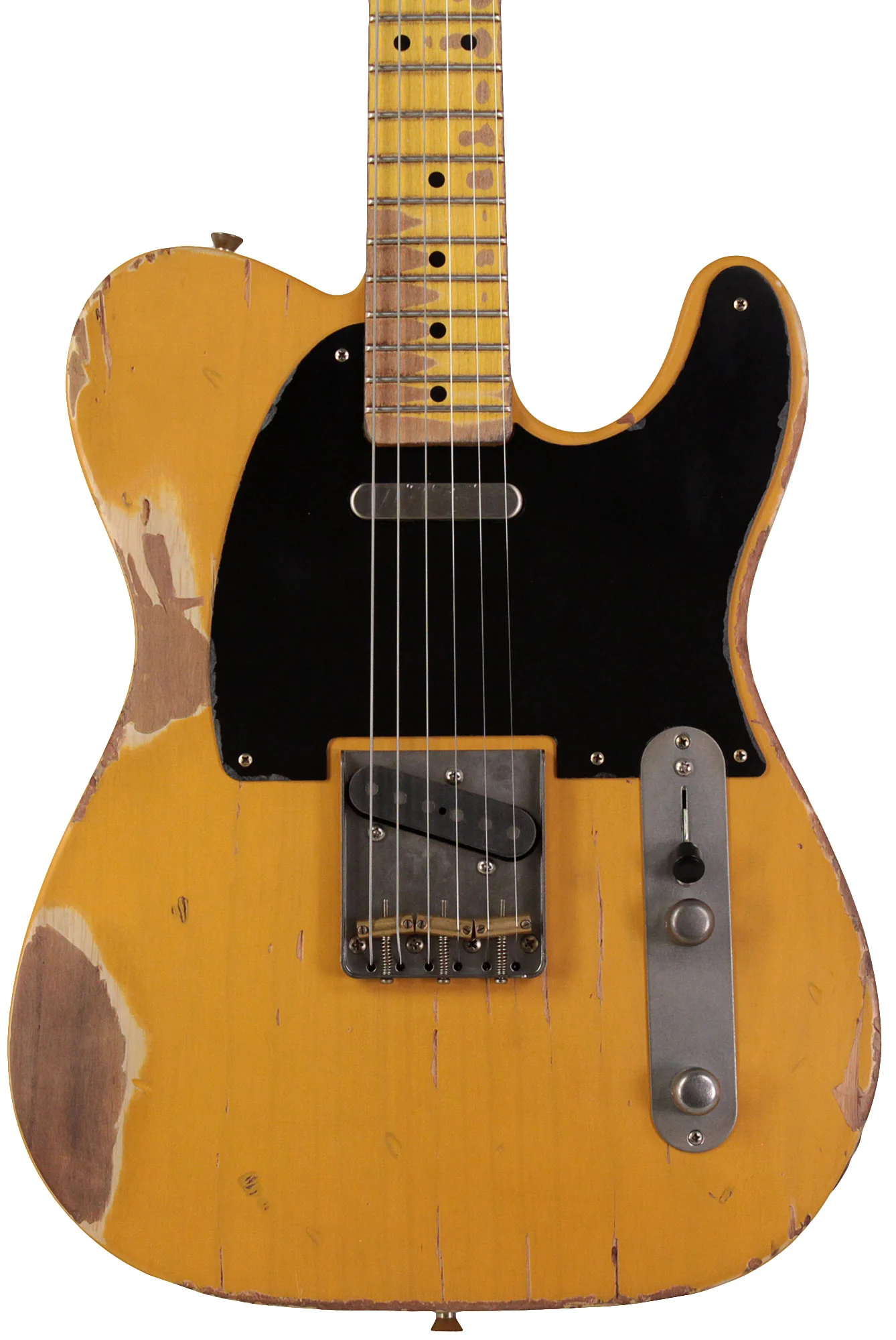 Nash T52 Guitar, Butterscotch Blonde, Heavy Aging - Image 5