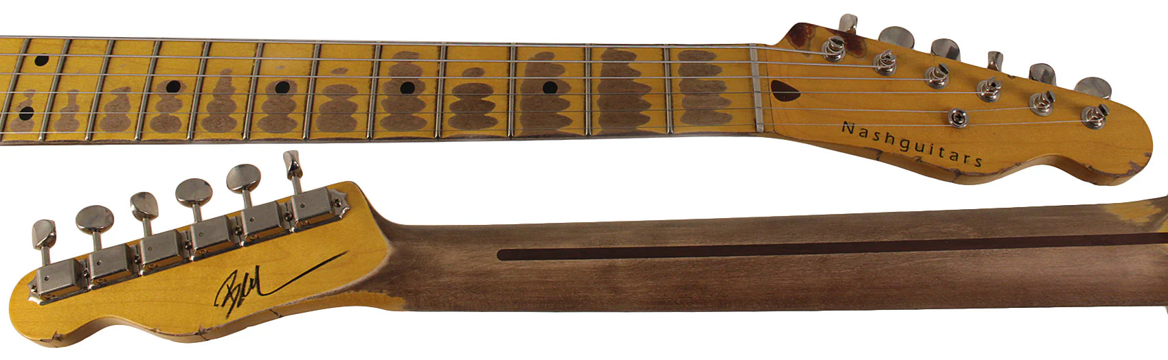 Nash T52 Guitar, Mary Kaye White, Extra-Heavy Aging - Image 8