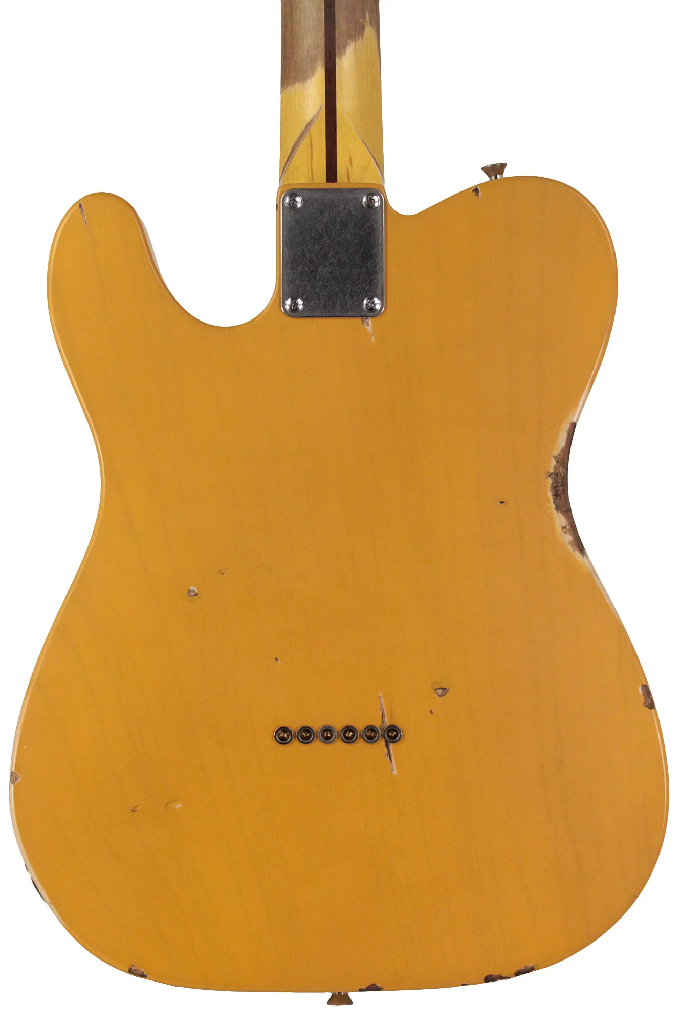 Nash T52 Guitar, Butterscotch Blonde, Humbucker, Medium Aging - Image 6