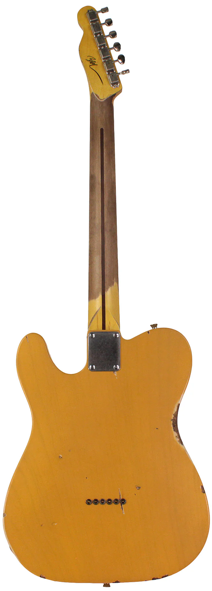 Nash T52 Guitar, Butterscotch Blonde, Humbucker, Medium Aging - Image 7