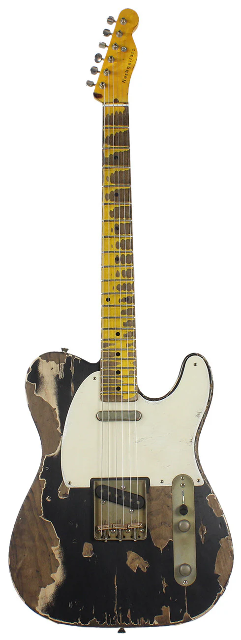 Nash T57 Guitar, Black, Extra Heavy Relic - Image 2