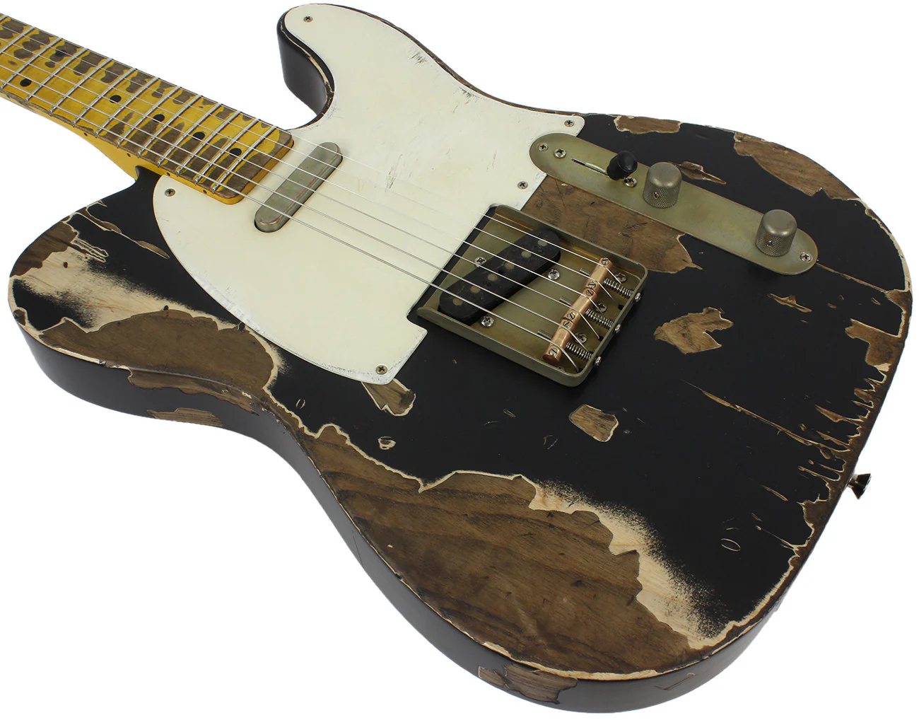 Nash T57 Guitar, Black, Extra Heavy Relic - Image 6