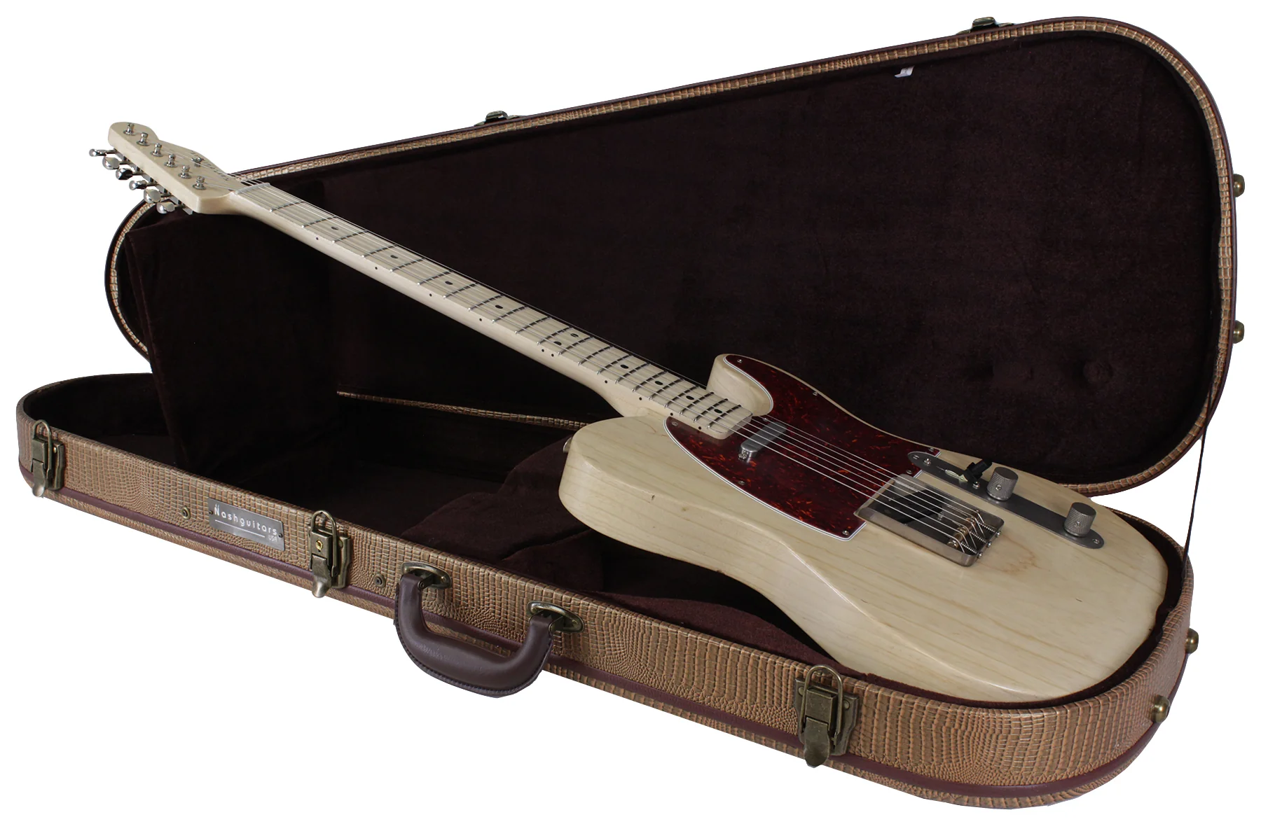 Nash T57 Guitar, Natural Ash, Tortoise Shell - Image 10