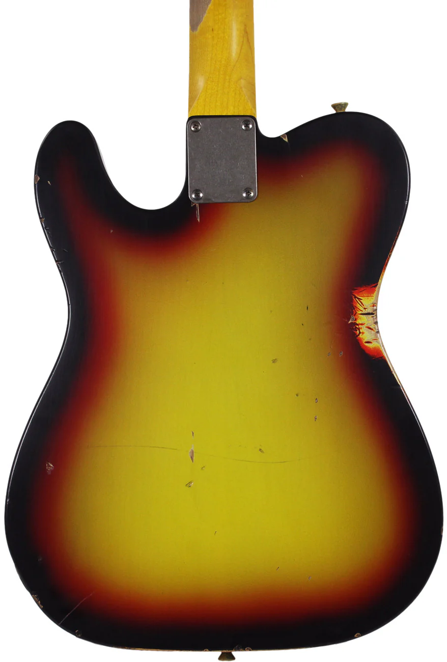 Nash T63 Guitar, 3 Tone Sunburst, Medium Distress, Bigsby - Image 8