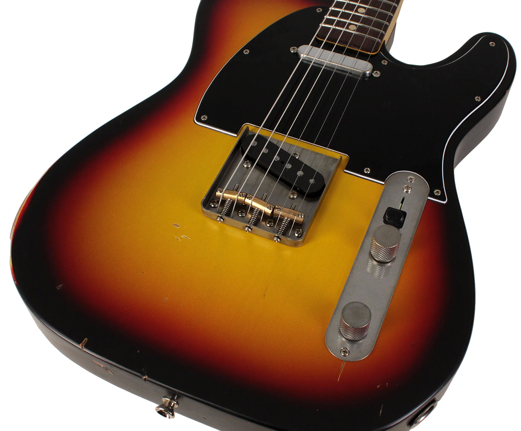 Nash T63 Guitar, 3 Tone Sunburst, Light Aging - Image 3
