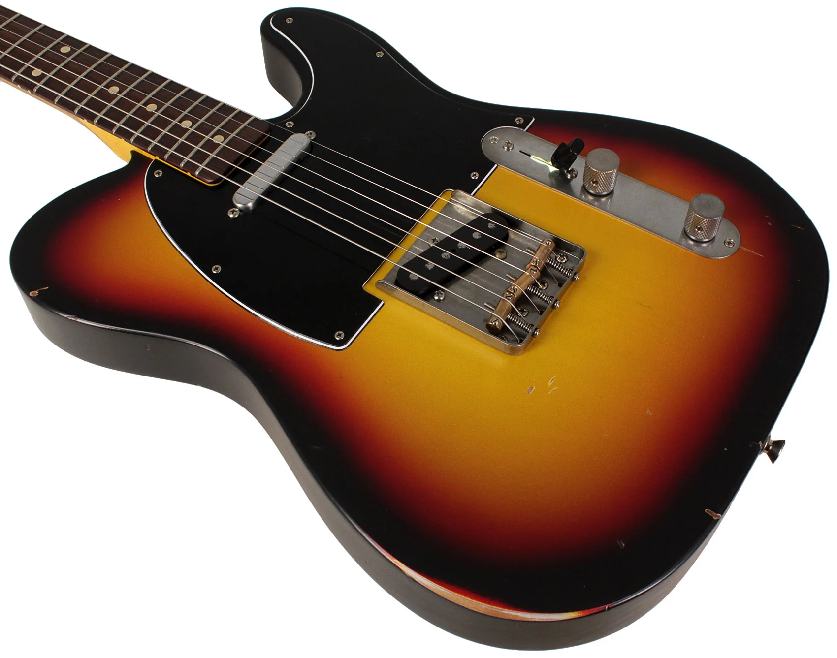 Nash T63 Guitar, 3 Tone Sunburst, Light Aging - Image 4