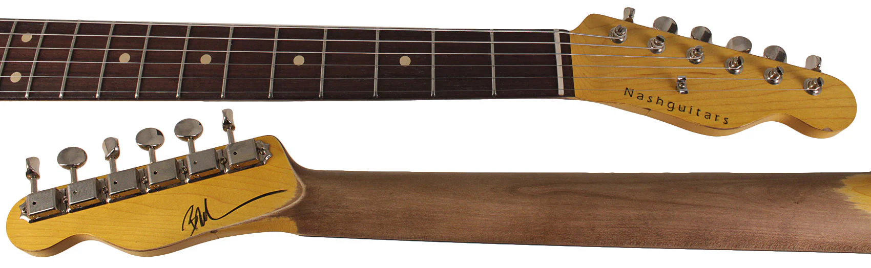 Nash T63 Guitar, 3 Tone Sunburst, Light Aging - Image 8