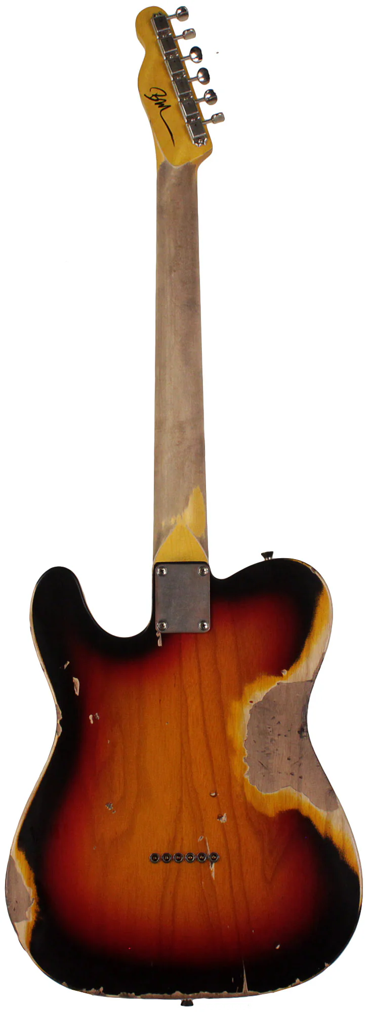 Nash T63 Guitar, 3 Tone Sunburst, Heavy Aging - Image 7