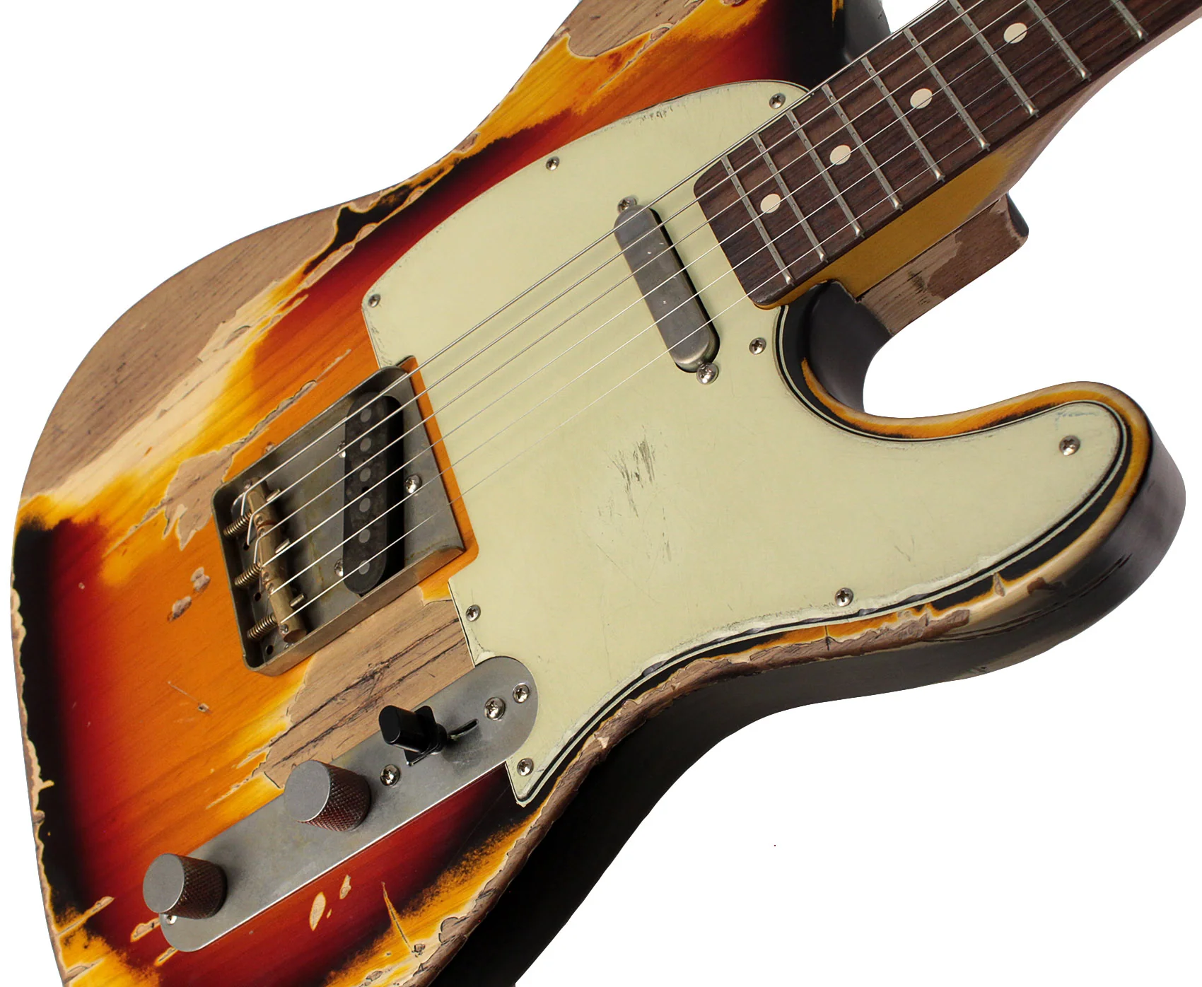 Nash T63 Guitar, 3-Tone Sunburst, Extra Heavy Aging - Image 6