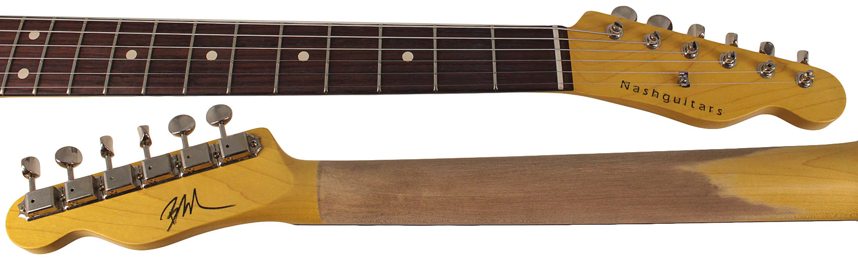 Nash T63 Guitar, Charcoal Frost Metallic, Tortoise Shell, Light Aging - Image 8