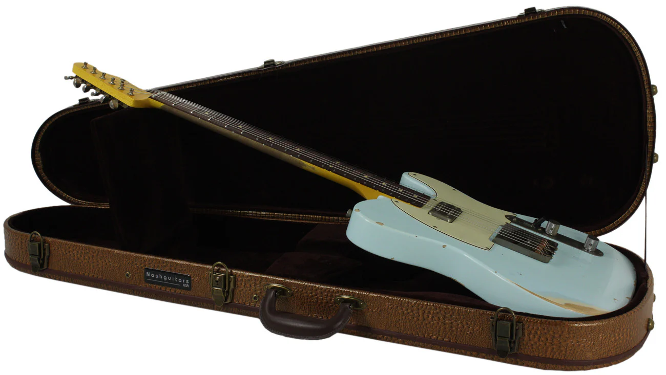 Nash T63 Guitar - Sonic Blue - LollarTron Neck - Image 10