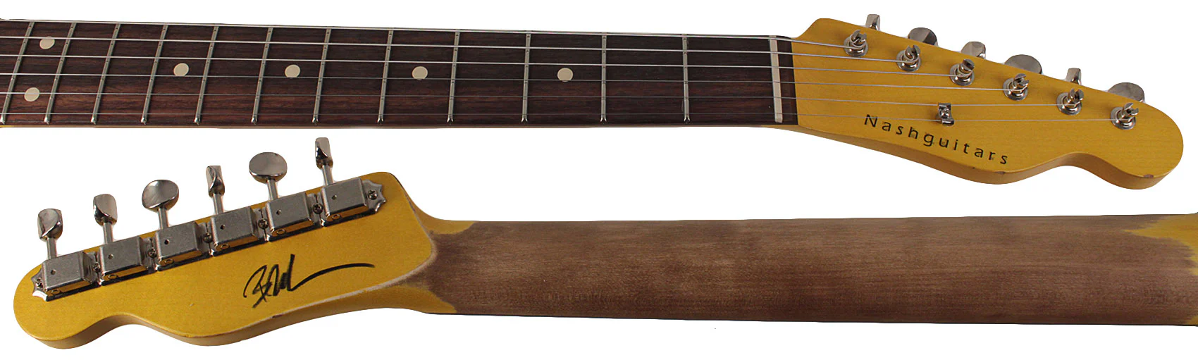 Nash T63 Guitar, Surf Green, Light Aging - Image 8
