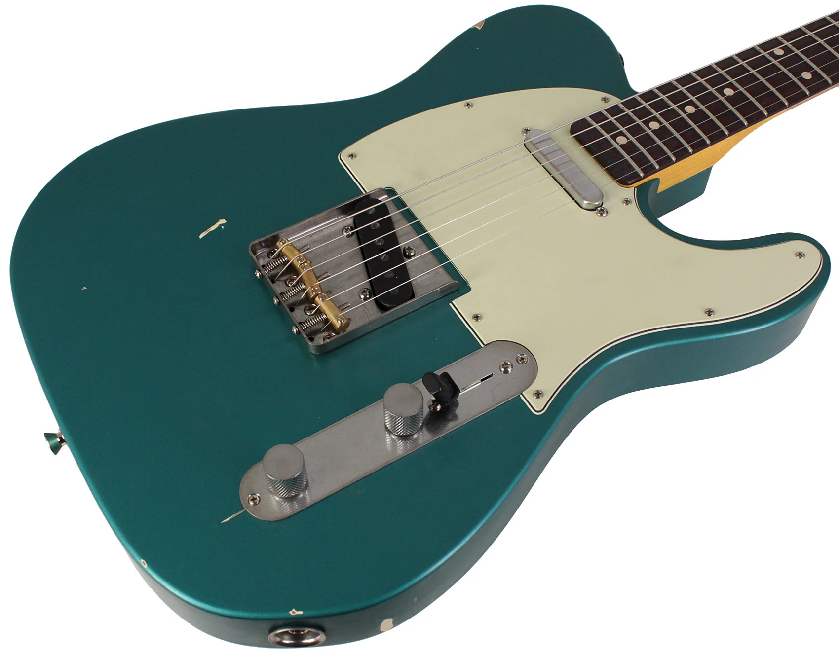 Nash T63 Guitar, Teal Green Metallic, Light Aging - Image 2