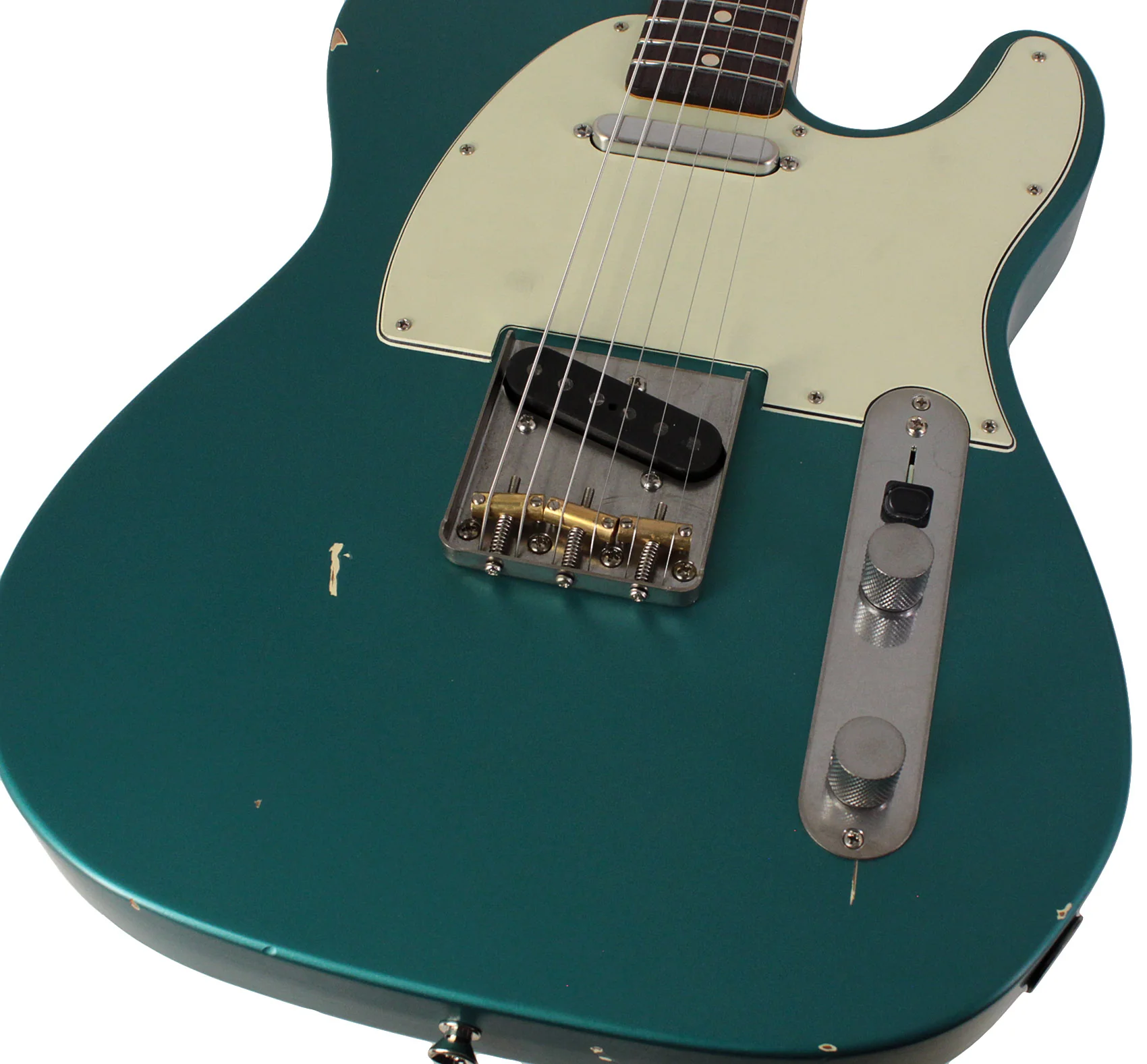 Nash T63 Guitar, Teal Green Metallic, Light Aging - Image 3