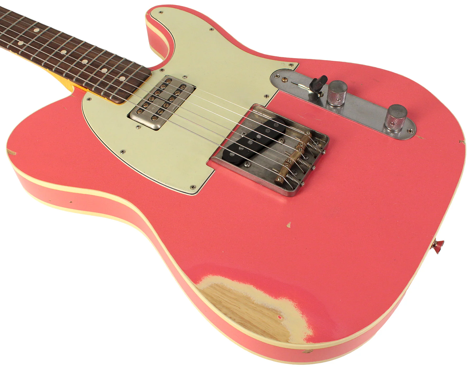 Nash T63DB Guitar, Ash, Double Bound, Salmon, Lollartron, Light Aging - Image 4