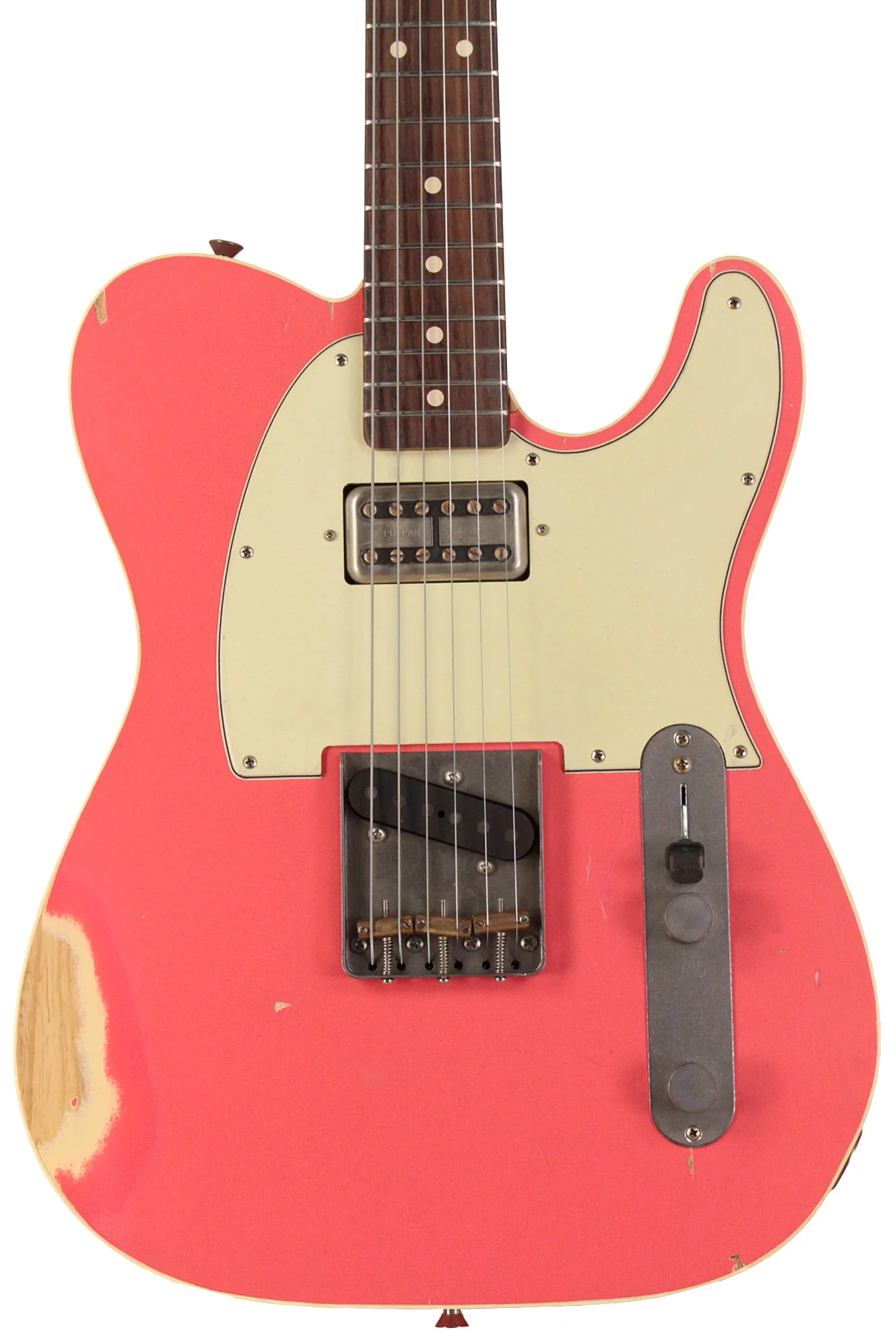 Nash T63DB Guitar, Ash, Double Bound, Salmon, Lollartron, Light Aging - Image 6