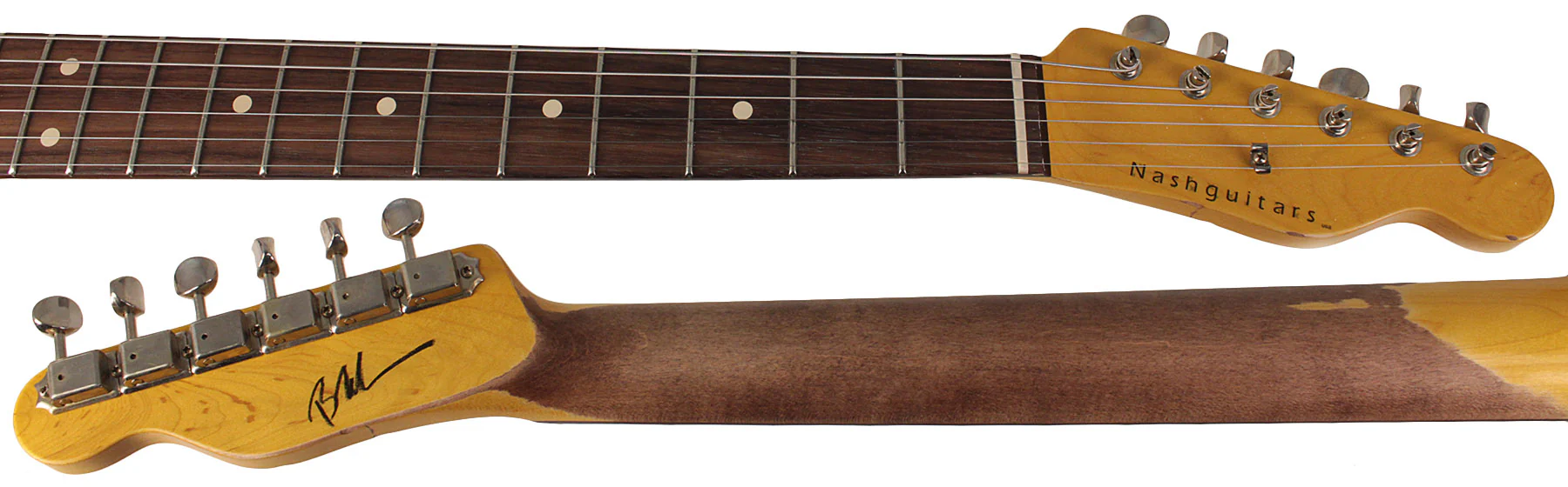 Nash T63DB Guitar, Ash, Double Bound, Salmon, Lollartron, Light Aging - Image 8