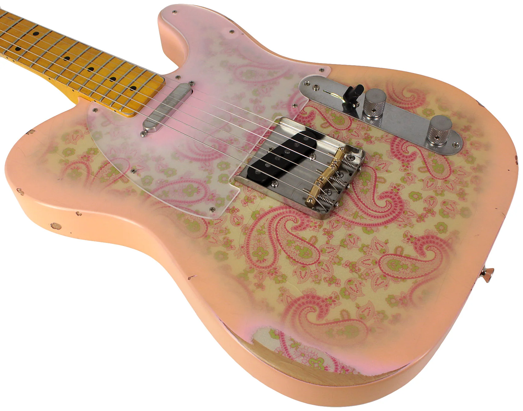 Nash T68 Guitar, Pink Paisley, Medium Aging - Image 4