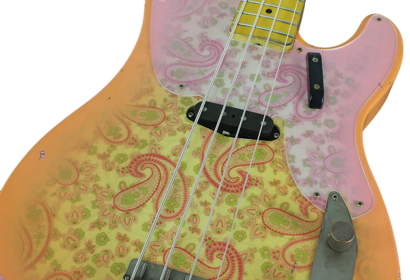 Nash PB68 Bass Guitar, Paisley - Image 6
