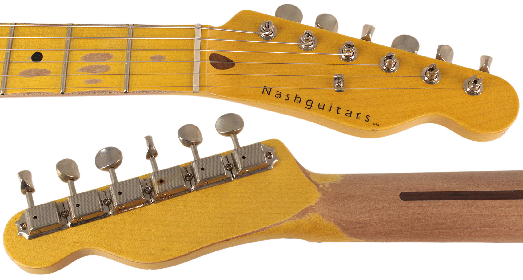 Nash T63DB Guitar, 3-Tone Burst, Humbucker, Maple - Image 8